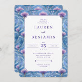 Twilight Nouveau Wedding Kaart (Voorkant / Achterkant)