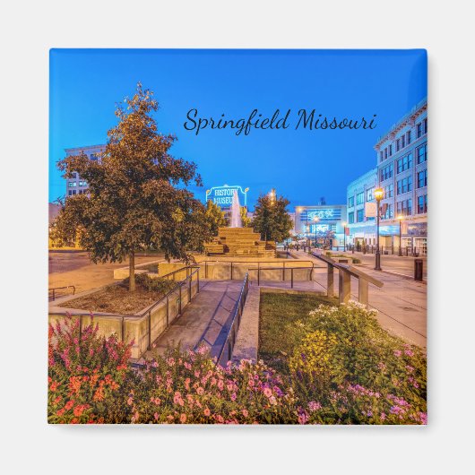 Twilight op Park Central Square Magnet Magneet (Voorkant)