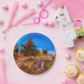 Twilight op Park Central Square Papieren Bordje (Feest)