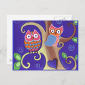 Twilight Owls Briefkaart (Voorkant / Achterkant)