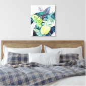 Twilight-palmen - Palmbladeren Canvas Afdruk (Insitu (Slaapkamer))