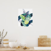 Twilight-palmen - Palmbladeren Poster (Keuken)