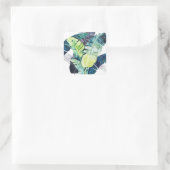 Twilight-palmen - Palmbladeren Vierkante Sticker (Tas)