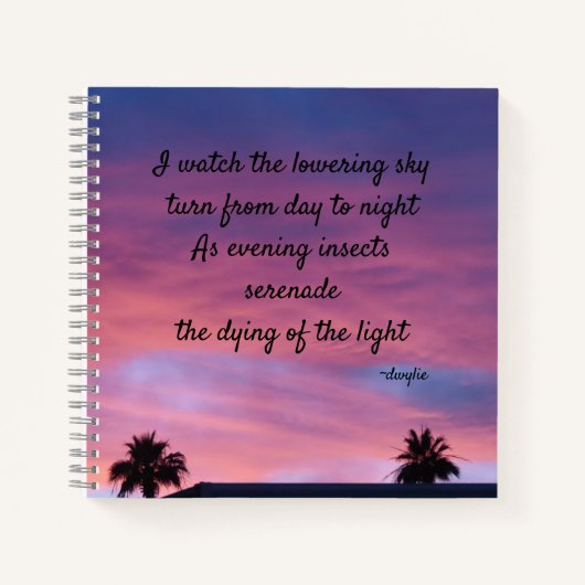 Twilight - Poetry Art Notitieboek (Voorkant)