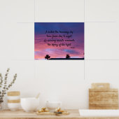 Twilight - Poetry Art Poster (Keuken)