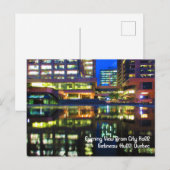 Twilight Reflecties City Hall aangepaste tekst Briefkaart (Voorkant / Achterkant)