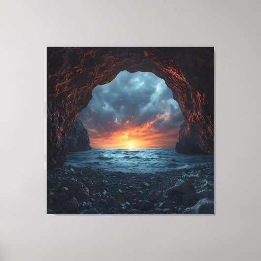 Twilight Refuge - Ocean Horizon beroemd gemaakt do Canvas Afdruk (Voorkant)