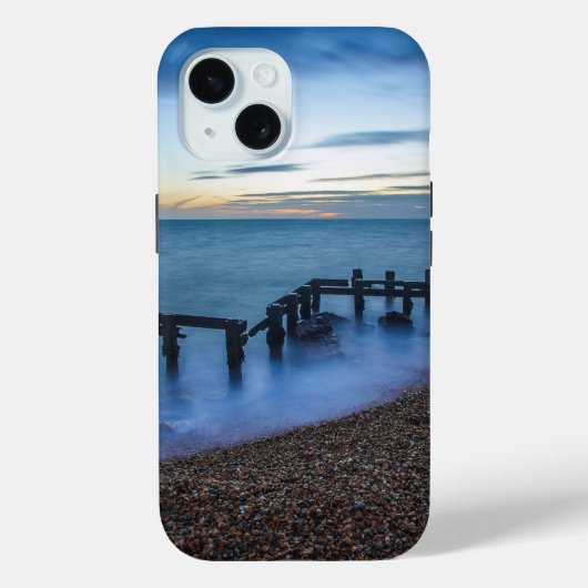 Twilight Sky Over Shoreline en Breakwater Case-Mate iPhone Case (Achterkant)