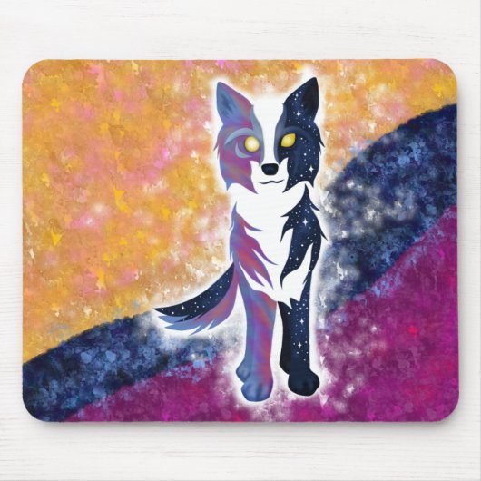 Twilight Sky Wolf Muismat (Voorkant)
