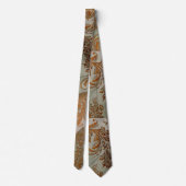 Twilight Sunset Brocade Neck Tie Stropdas (Achterkant)