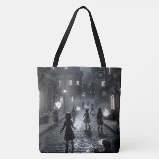 Twilight Tales op Cobblestone Canvas tas (Voorkant)
