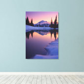 Twilight, Tarn en Crescent Moon Canvas Afdruk (Insitu (Houten vloer))