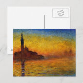 Twilight, Venetië van Claude Monet Briefkaart (Voorkant / Achterkant)