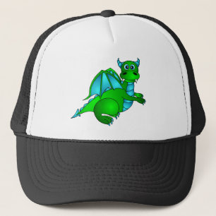 Twilight-vlucht - Cute Green & Blue Dragon Trucker Pet