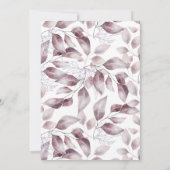 Twilight watercalor invitation verte moderne (Dos)