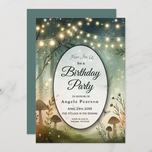 Twilight Whispers van het bos Kaart (Voorkant / Achterkant)