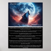 Twilight Wisdom beroemd gemaakt door Howling Wolf Poster (Voorkant)
