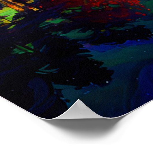 Twilight's Embrace, Bos-omcirkeld meer Poster (Hoek)