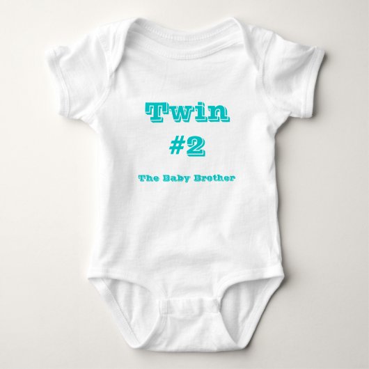 Twin#2, De Baby Broer Romper (Voorkant)
