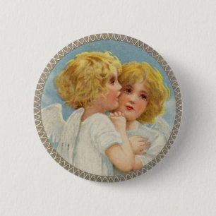 Twin Angels Button