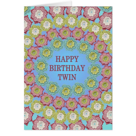 Twin Anniversaire Crochet Fleurs (Devant)