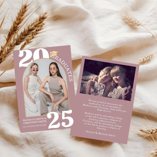 Twin Arch Photo College High School Afstuderen Aankondiging