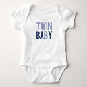 Twin Baby B Blauw Romper