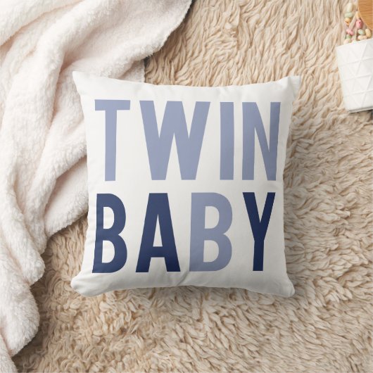 Twin Baby B Coussin bleu (Couverture)