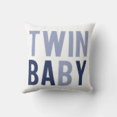 Twin Baby B Coussin bleu (Verso)