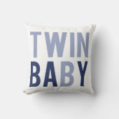 Twin Baby B Coussin bleu (Recto)
