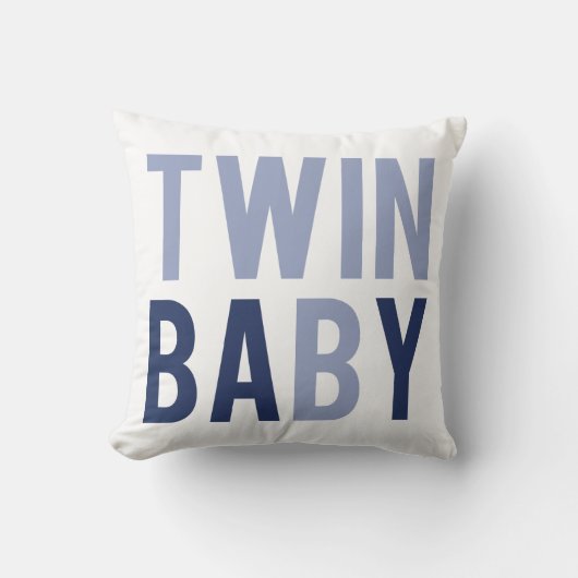 Twin Baby B Coussin bleu (Recto)