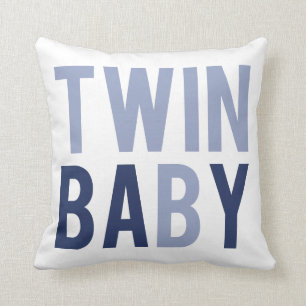 Twin Baby B Coussin bleu