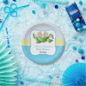 Twin Baby Boy Shower - Twee Erwten in een Pod Papieren Bordje (Feest)