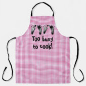 Twin Baby Footprints On Gingham Schort (Voorkant)