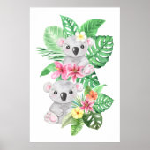 Twin Baby Koalas Poster (Voorkant)