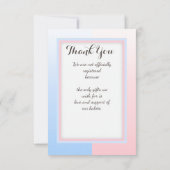 Twin Baby Shower Invitations - Garçon et fille (Dos)