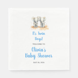 Twin Baby Shower Napkins Servet