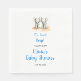 Twin Baby Shower Napkins Servet