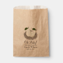 Twin Baby shower Pear Favor Bag