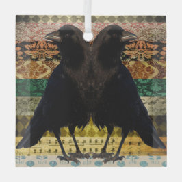 Twin Beaks Crows Glas Ornament