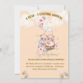 Twin beer baby shower uitnodiging (Voorkant)