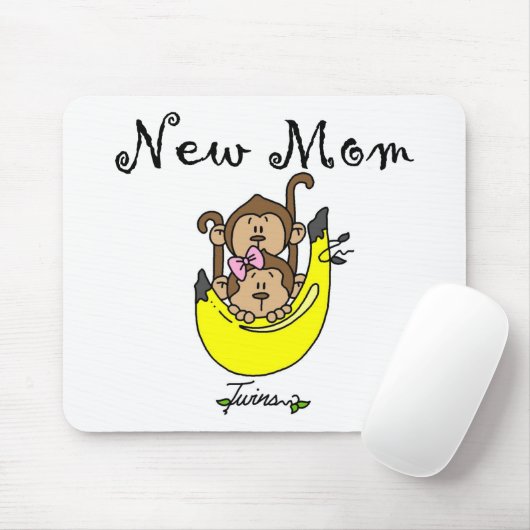 Twin Boy and Girl New Mam Tshirts Muismat (Met muis)