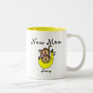 Twin Boy and Girl New Mam Tshirts Tweekleurige Koffiemok