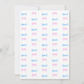 Twin Boy and Girl Pink Blue Baby shower Invitation (Dos)