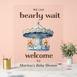 Twin Boy Baby shower Welkom Acryl Teken Bord
