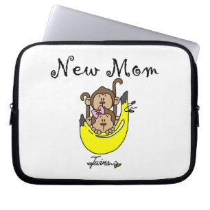 Twin Boy en GIrl New Mam Gifts Laptop Sleeve