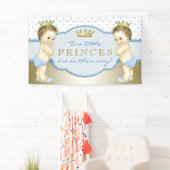 Twin Boy Prince Baby shower Spandoek (Insitu)