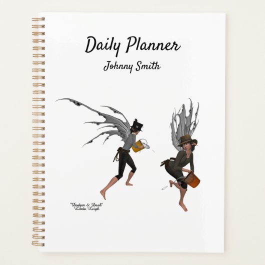 Twin Boy Rain Faeries Dagelijkse Planner (Voorkant)