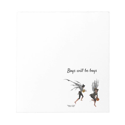 Twin Boy Rain Faeries Notitieblok (Voorkant)
