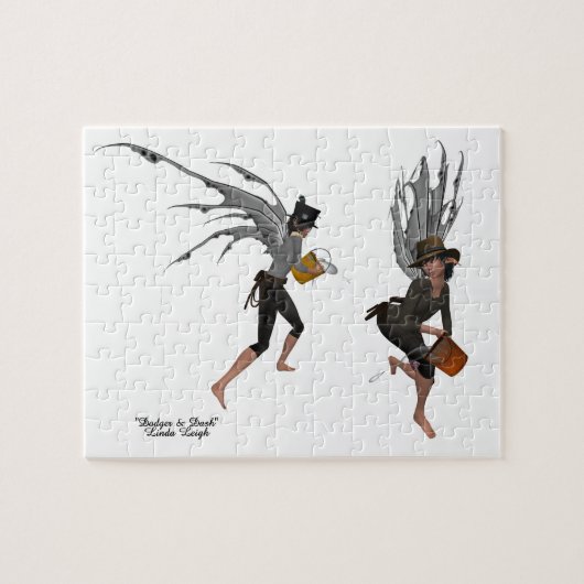 Twin Boy Rain Faeries puzzel (Horizontaal)